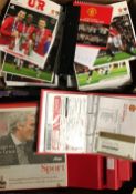 Manchester United 2016/17 Executive Club Football Programmes with team sheets, betting coupons,