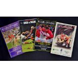 Selection of Canada Home Rugby Programmes from the 1990/2000's (4): Good quartet of chunky A5 issues