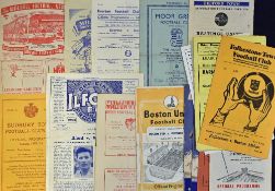 Selection of Reserve Football Programmes to include League and Non-League with 1951/52 Millwall v