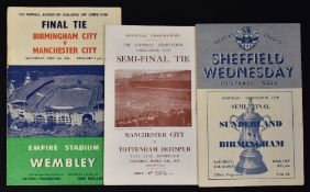 1956 FA Cup Final Football Programme Manchester City v Birmingham City 5 May 1956, plus semi-