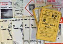Collection of Partick Thistle match programmes mainly homes 1960's, some aways with good range of