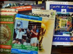 Selection of Big Match Football Programmes to include FA Cup, League Cup, World Cup and European