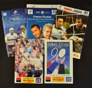 France v Scotland Rugby Programme Selection (5): Paris issues for the games in 1997, 1999, 2003,