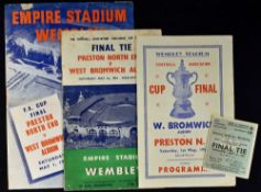 1954 FA Cup Final selection of items to include official cup final programme, pirate programme by