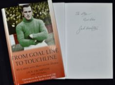 Jack Crompton Signed Football Book 'From Goal Line to Touchline' my career with Manchester United,