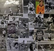 Collection of Wolves b&w photos mainly from the 1970's but some 1960's noted, player portraits,
