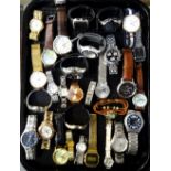 SELECTION OF LADIES AND GENTLEMEN'S WRISTWATCHES including Accurist, Fossil, Casio, Tissot, Pulsar,