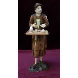 IN THE MANNER OF STEFAN FOGER an 18th century German carved ivory and stained wood model of a