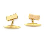 PAIR OF NINE CARAT GOLD CUFFLINK approximately 5.