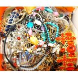 LARGE SELECTION OF COSTUME JEWELLERY including a Stella & Dot bangle, a mother of pearl bracelet,