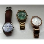 THREE MICHAEL KORS WRISTWATCH comprising MK-5491, MK-3226,