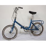 VICEROY FOLDING CITY BIKE with three gears and rear luggage rack,