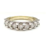 DIAMOND HALF ETERNITY RING the diamonds totalling approximately 0.