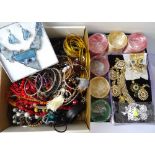 LARGE SELECTION OF COSTUME JEWELLERY including bangles, bracelets, necklaces,