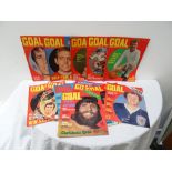 GOOD LARGE COLLECTION OF 'GOAL' FOOTBALL MAGAZINES 1960/70s, portrait and action colour covers,