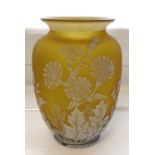 CAMEO GLASS VASE in the style of Thomas Webb,