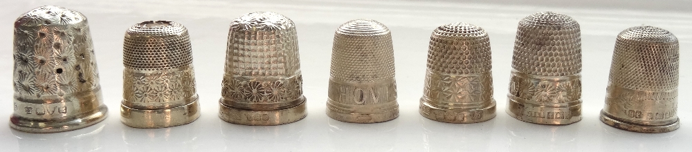 GEORGE V SILVER THIMBLE Chester 1918,
