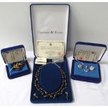 SELECTION OF CAMROSE & KROSS BOXED JEWELLERY all with certificates stating that they are