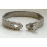 MULBERRY BAYSWATER SILVER TONED BRACELET with postman's lock