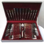 STAINLESS STEEL CANTEEN OF CUTLERY comprising forty four pieces,