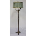 MID 20th CENTURY BRASS STANDARD LAMP