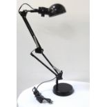 BLACK METAL ANGLE POISE LAMP