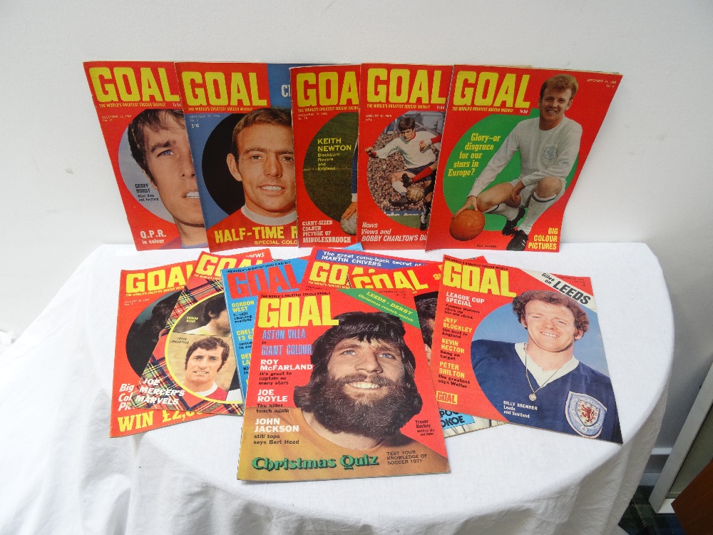 GOOD LARGE COLLECTION OF 'GOAL' FOOTBALL