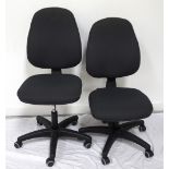 TWO OFFICE ARMCHAIRS