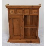 WAXED PINE WALL CABINET