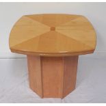 MAPLE QUARTER VENEERED OCCASIONAL TABLE