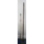 COLLECTION OF FISHING RODS including a Milbro three piece salmon rod and a Trufly Super,