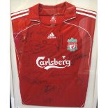 SIGNED LIVERPOOL FOOTBALL CLUB TEAM SHIRT from the 2006-2007 season, including Fernando Torres,