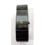 GENTLEMAN'S RADO DIASTAR HIGH TECH CERAMICS WRISTWATCH with analogue and digital display,