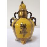 'MASON'S' IRONSTONE CHINESE STYLE GINGER JAR with twin dragon handles,