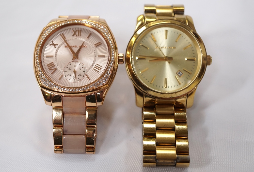 TWO LADIES MICHAEL KORS WRISTWATCHES MK-6135 and MK-5160