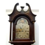 EDWARDIAN MAHOGANY LONGCASE CLOCK with an eight day movement,