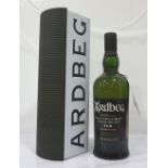 ARDBEG 10YO A bottle of the Ardbeg 10 Year Old SIngle Malt Scotch Whisky in the attractive