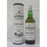 LAPHROAIG FOUR OAK Another bottle of the Laphroaig Four Oak Single Malt Scotch Whisky. 1 Litre.