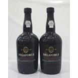 TWO BOTTLES OF DELAFORCE FINE RUBY PORT