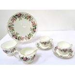 WEDGWOOD 'HATHAWAY ROSE' BONE CHINA TEA