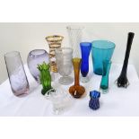 LARGE SELECTION OF GLASS VASES