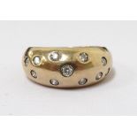 DIAMOND SET BOMBE STYLE RING