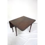 GEORGE III OAK DROP FLAP TABLE