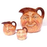 THREE ROYAL DOULTON JOHN BARLEYCORN CHAR