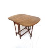 OAK GATE LEG DINING TABLE