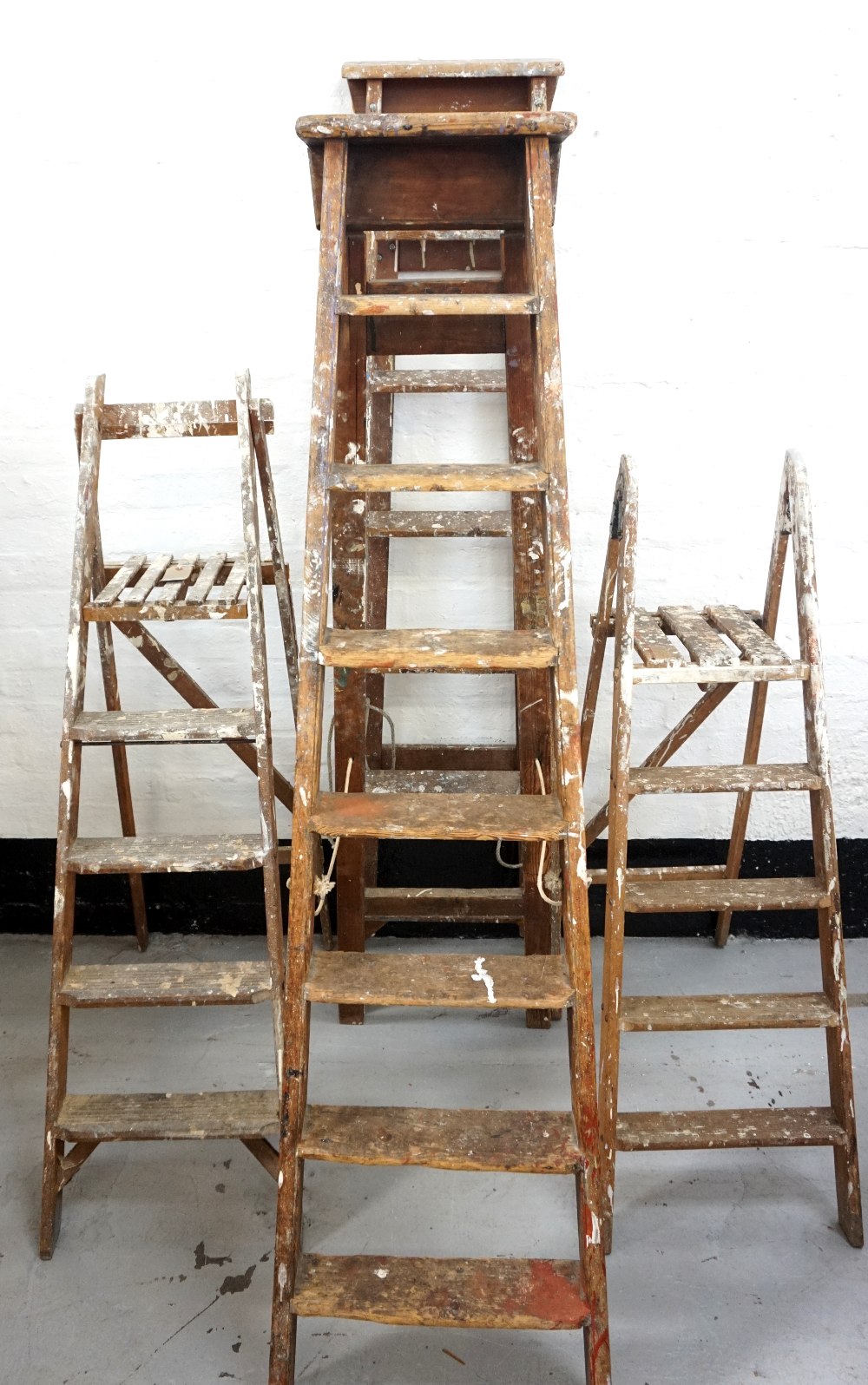 'A' FRAME WOODEN STEP LADDER