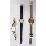 THREE LADIES WRISTWATCHES comprising Skagen, model number 358SGSCD; DKNY,