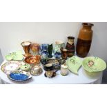 COLLECTION OF DECORATIVE CERAMICS including Maling, Carlton Ware, Noritake, Radford, Beswick,