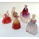 SELECTION OF ROYAL DOULTON FIGURES including Sweet Anne HN1496, 19cm high; Paisley Shawl HN1988,