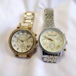 TWO LADIES MICHAEL KORS WRISTWATCHES comprising model numbers MK-5057 and MK-5774